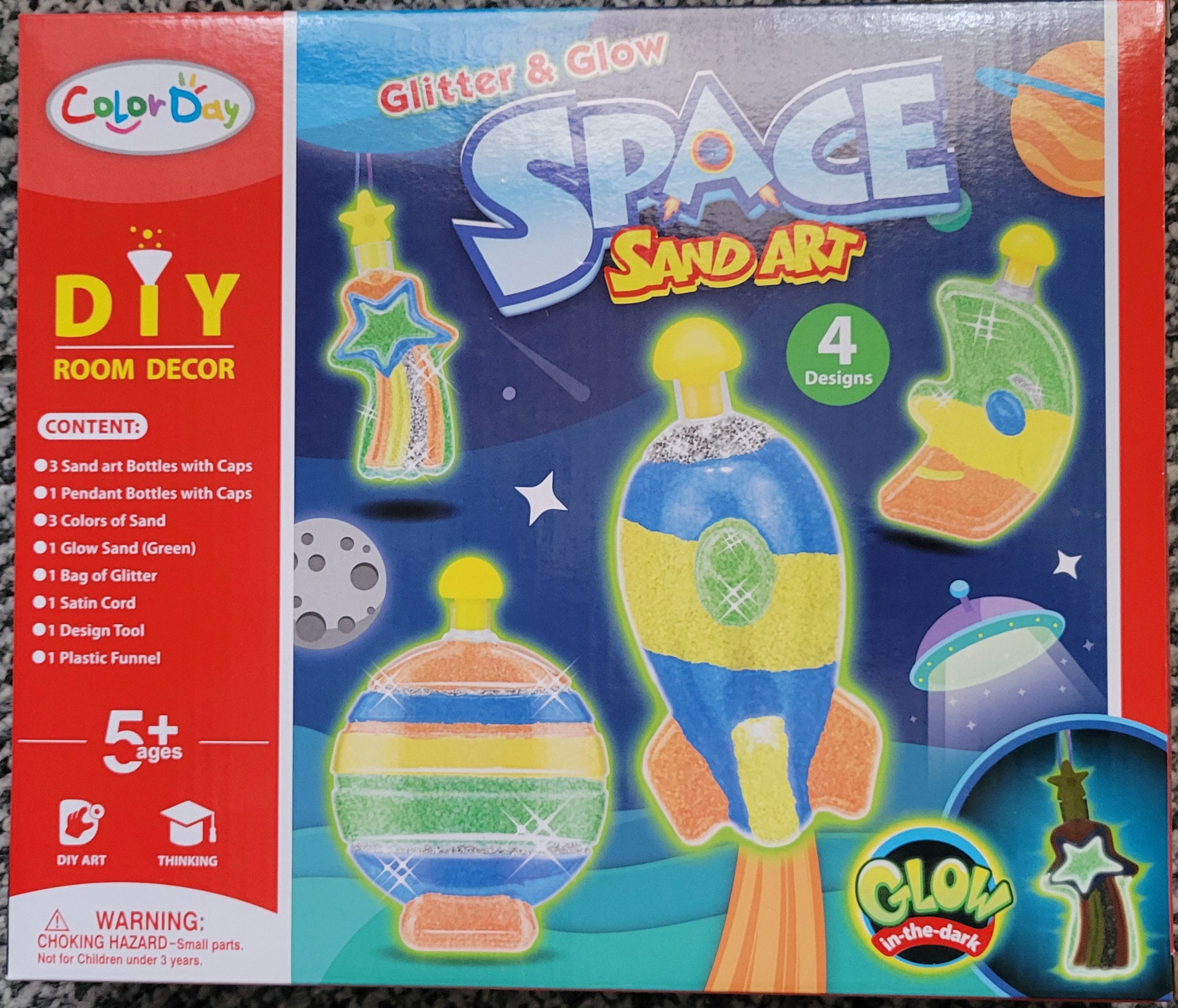 Playwrite Sand Art 4 Bottle Set Space