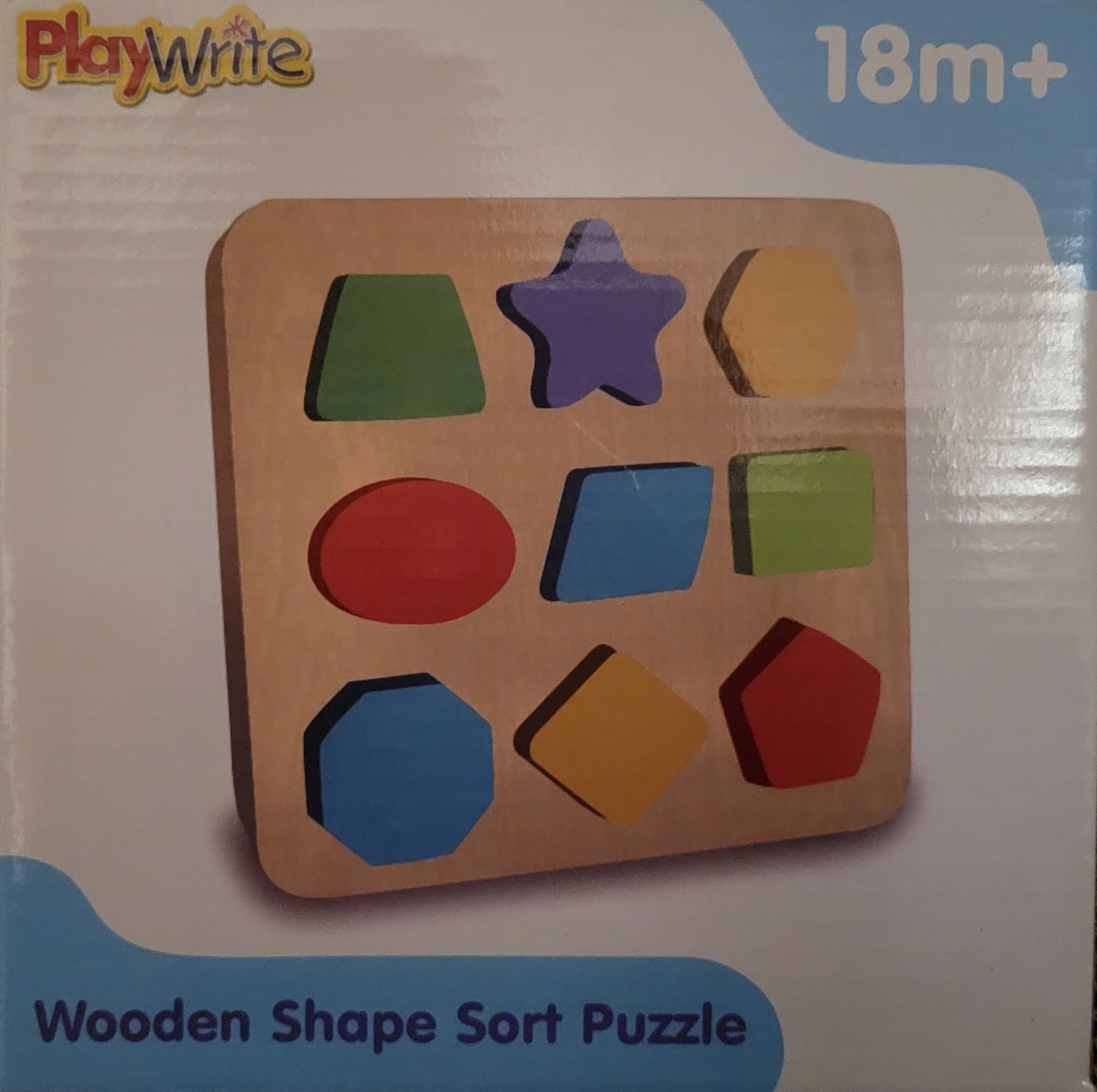 Playwrite Wooden Shape Sort Puzzle