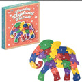 Wooden Puzzles Elephant Educational Toys Alphabet and Numbers