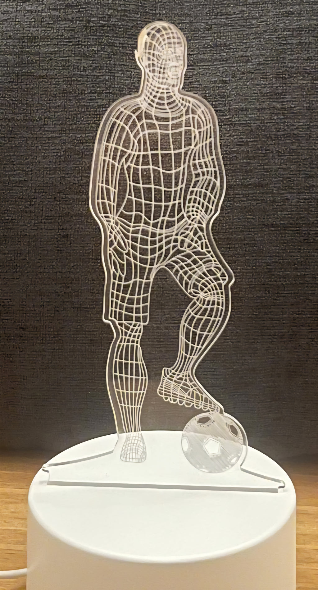 Football Player Design 3D Lamp