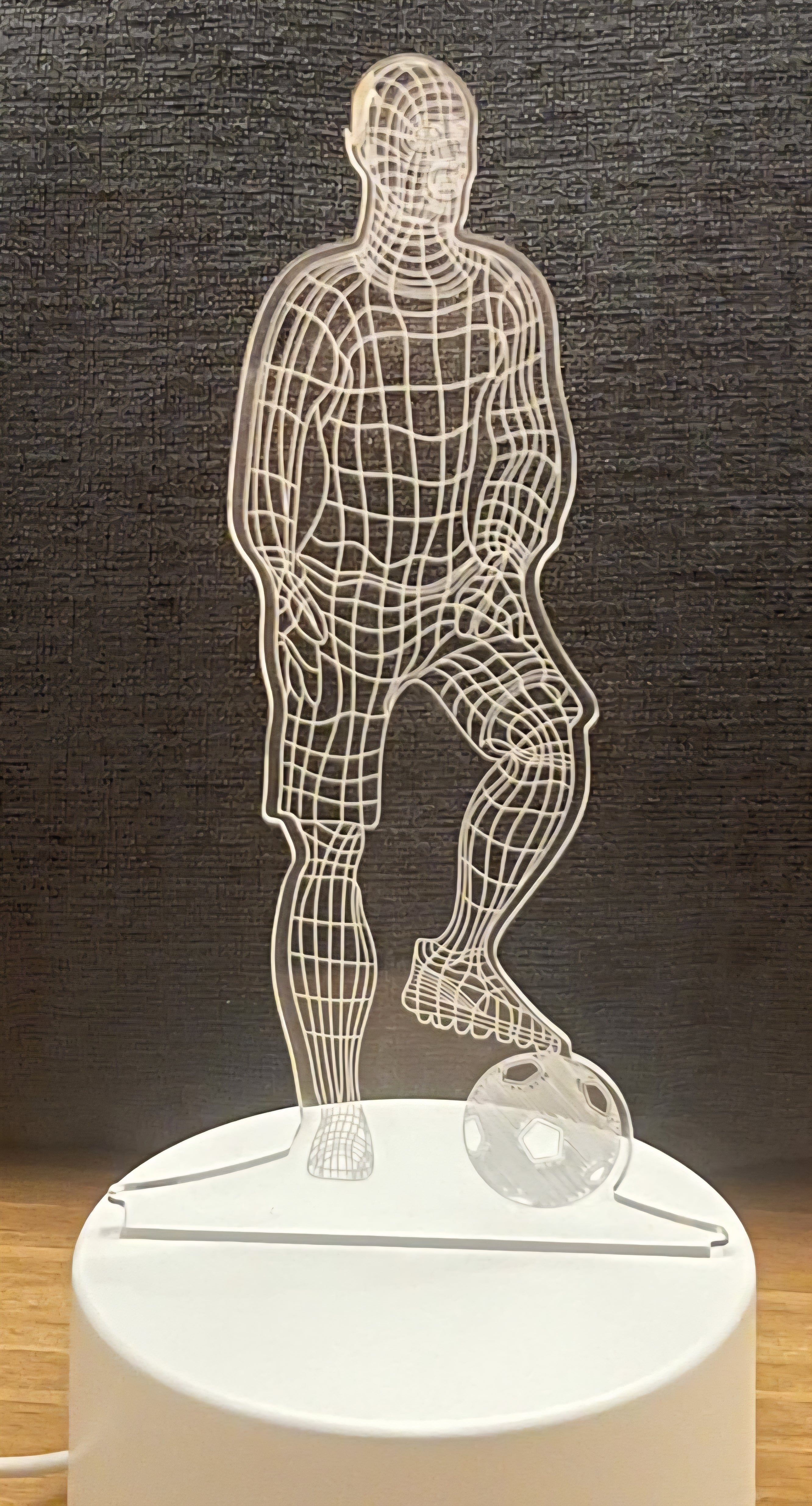 Football Player Design 3D Lamp