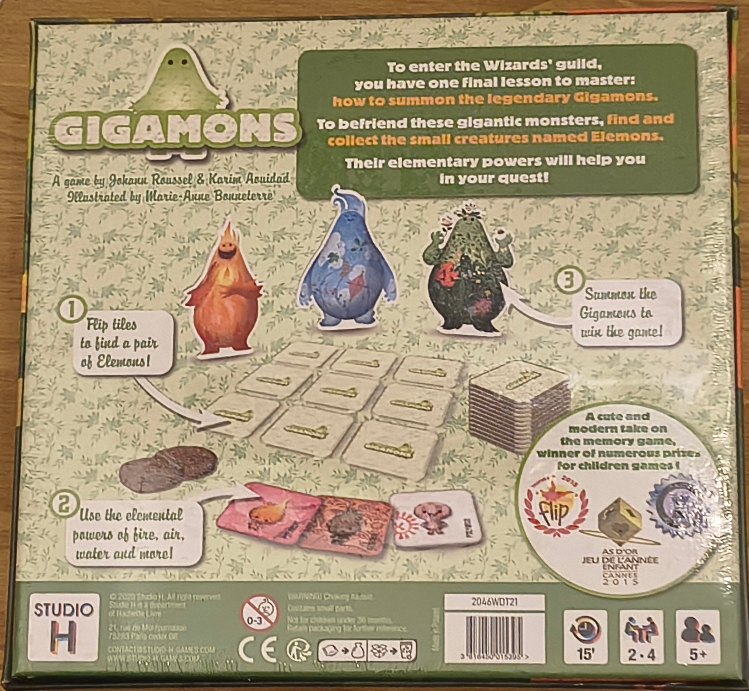 Gigamon Tile Laying Board Game - 2 to 4 Players - Ages 5 upwards