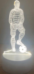 Football Player Design 3D Lamp