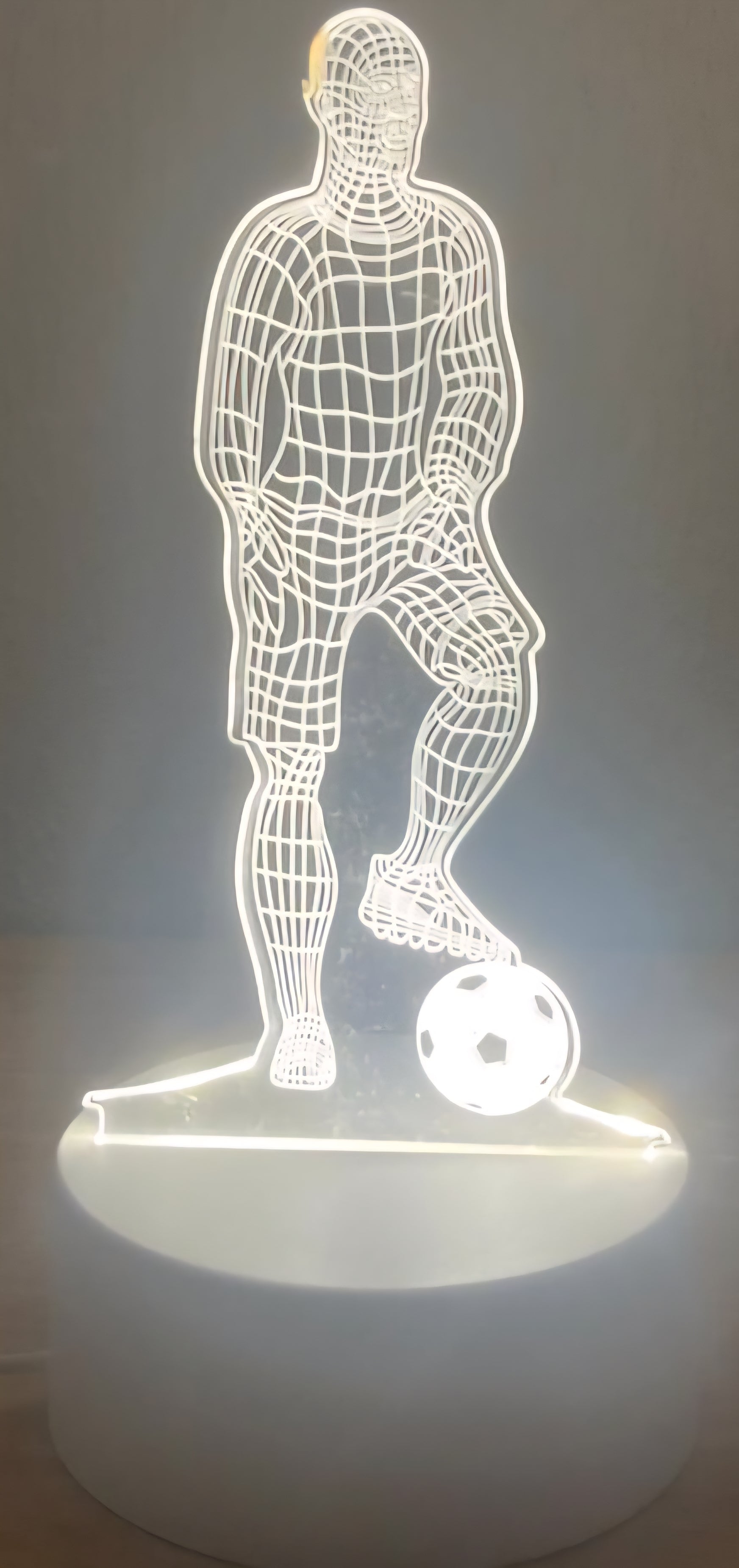 Football Player Design 3D Lamp