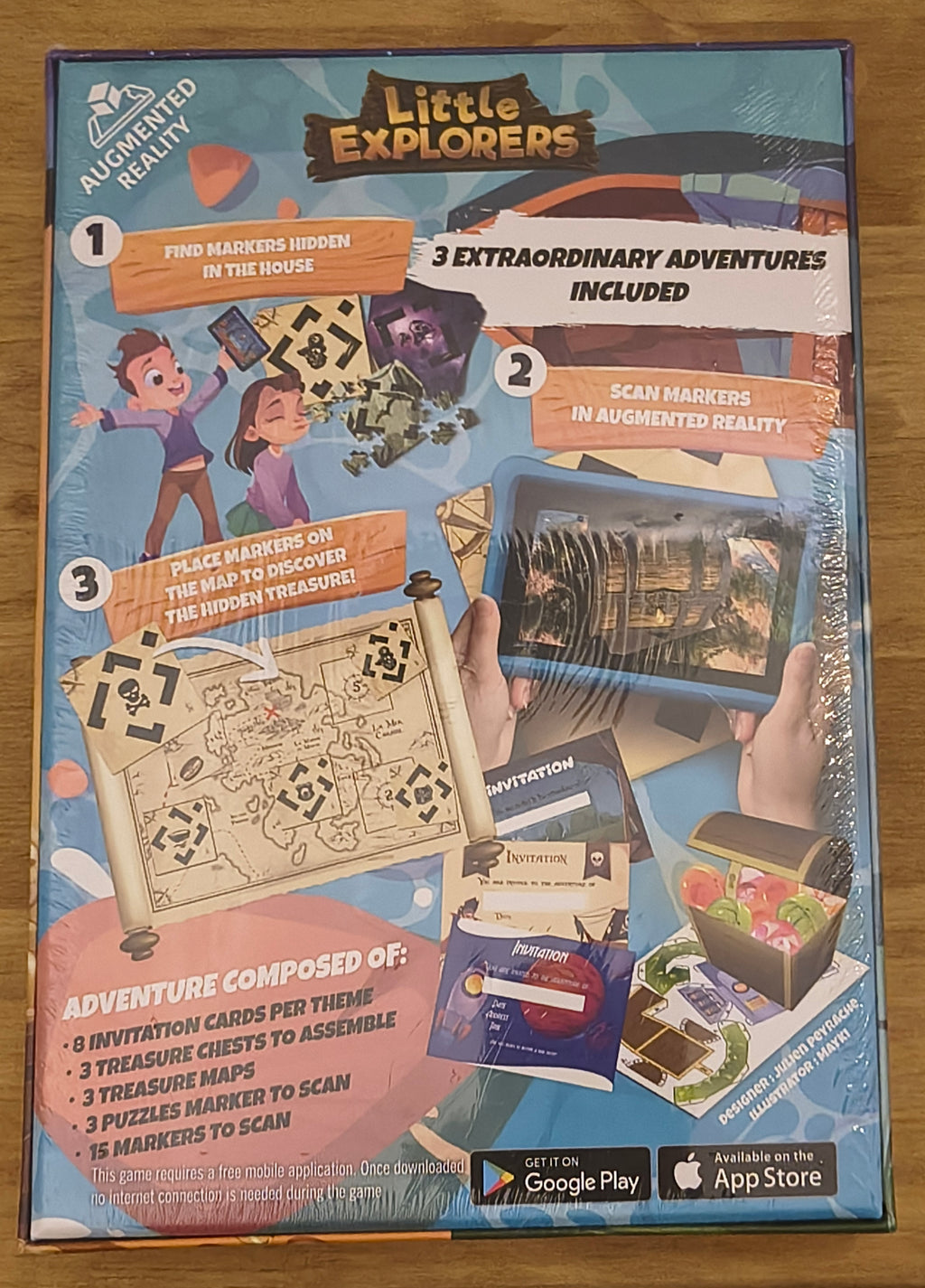 Little Explorers Immersive Treasure Hunt Brand New/Sealed Boardgame 1-8 Players