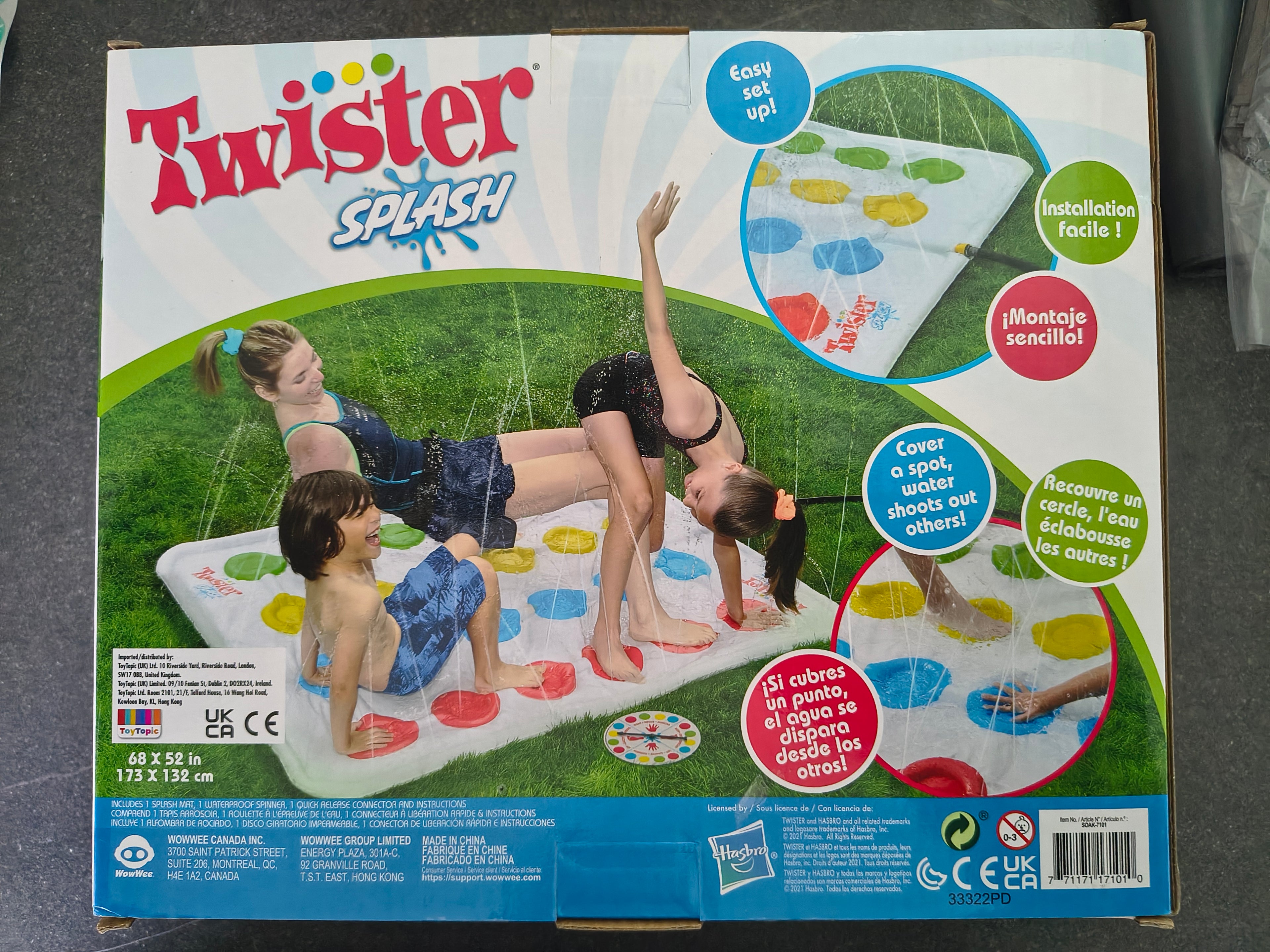 Twister Splash Inflatable Water Sprinkler Outdoor Garden Game for Families