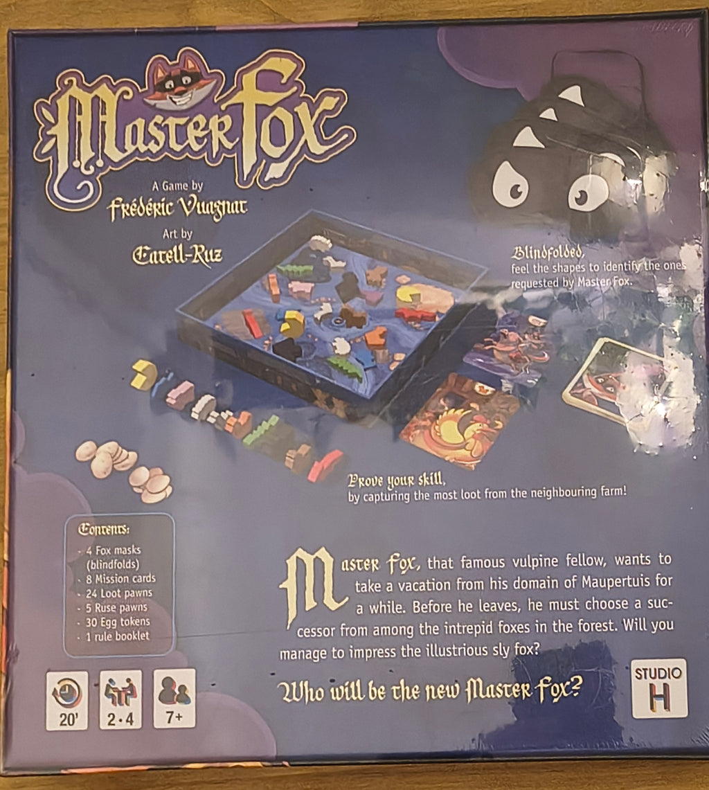 Master Fox Board Game Iello By Frederic Vuagnat Ages 7+ 2-4 Players NEW SEALED!
