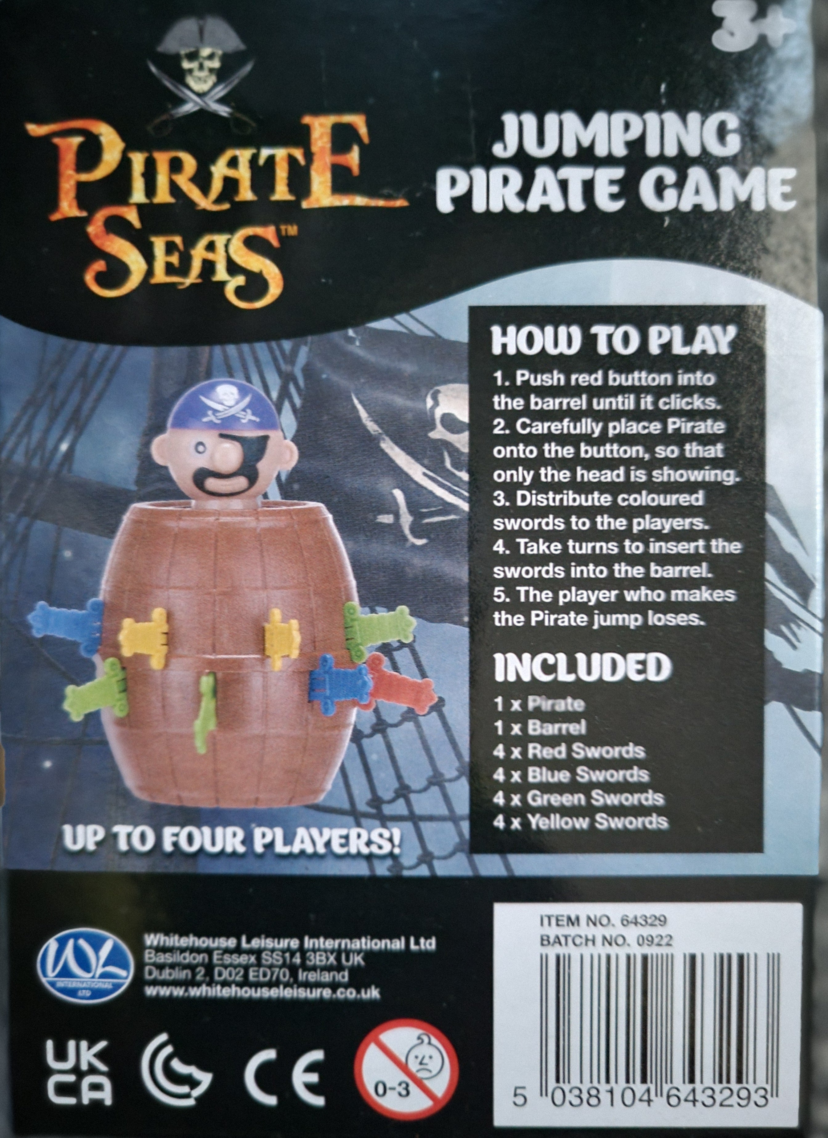 Pirate Seas Small Jumping Pirate Game