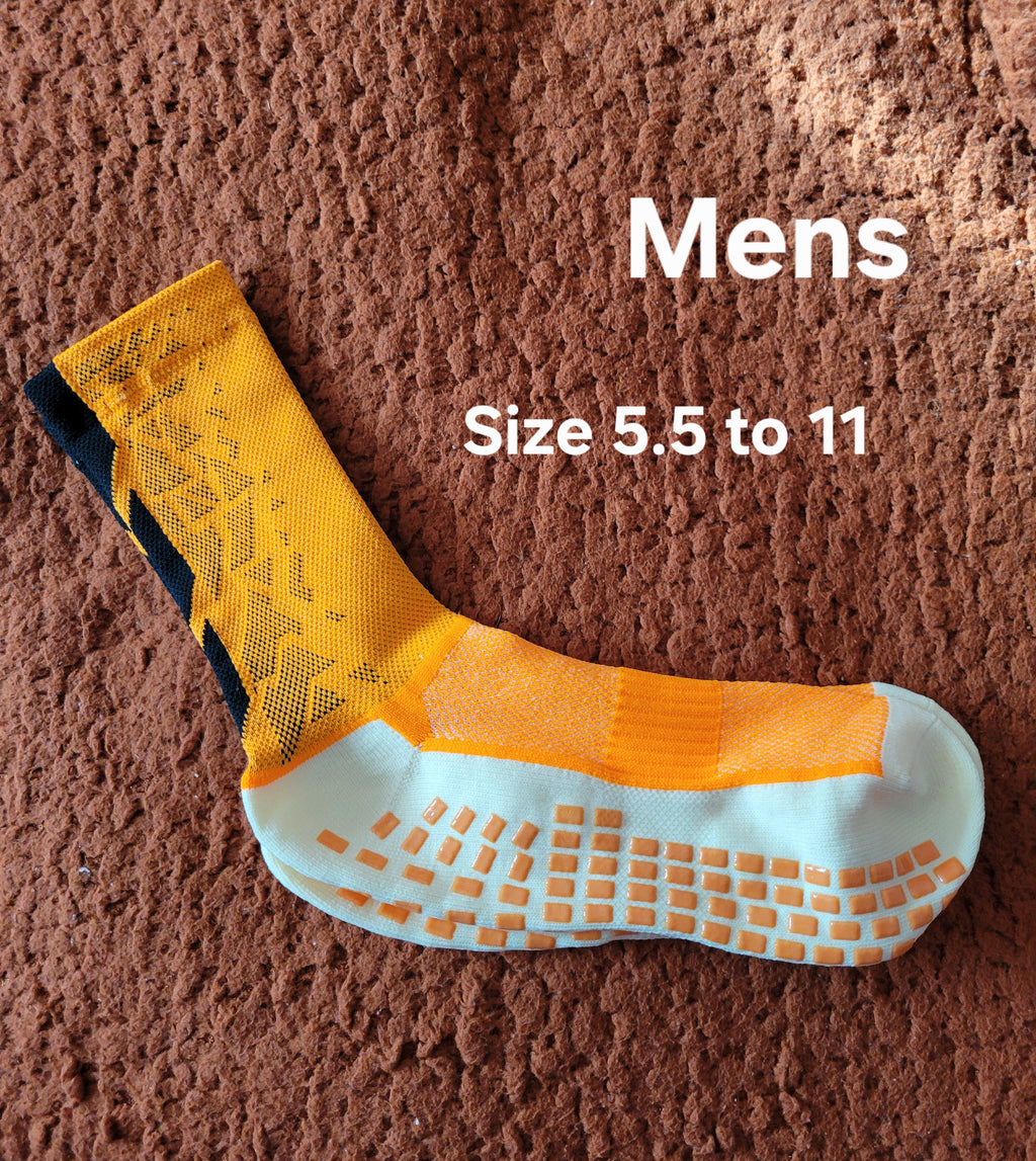 Mens Grip Football Shorter Socks One Size 5.5 to 11