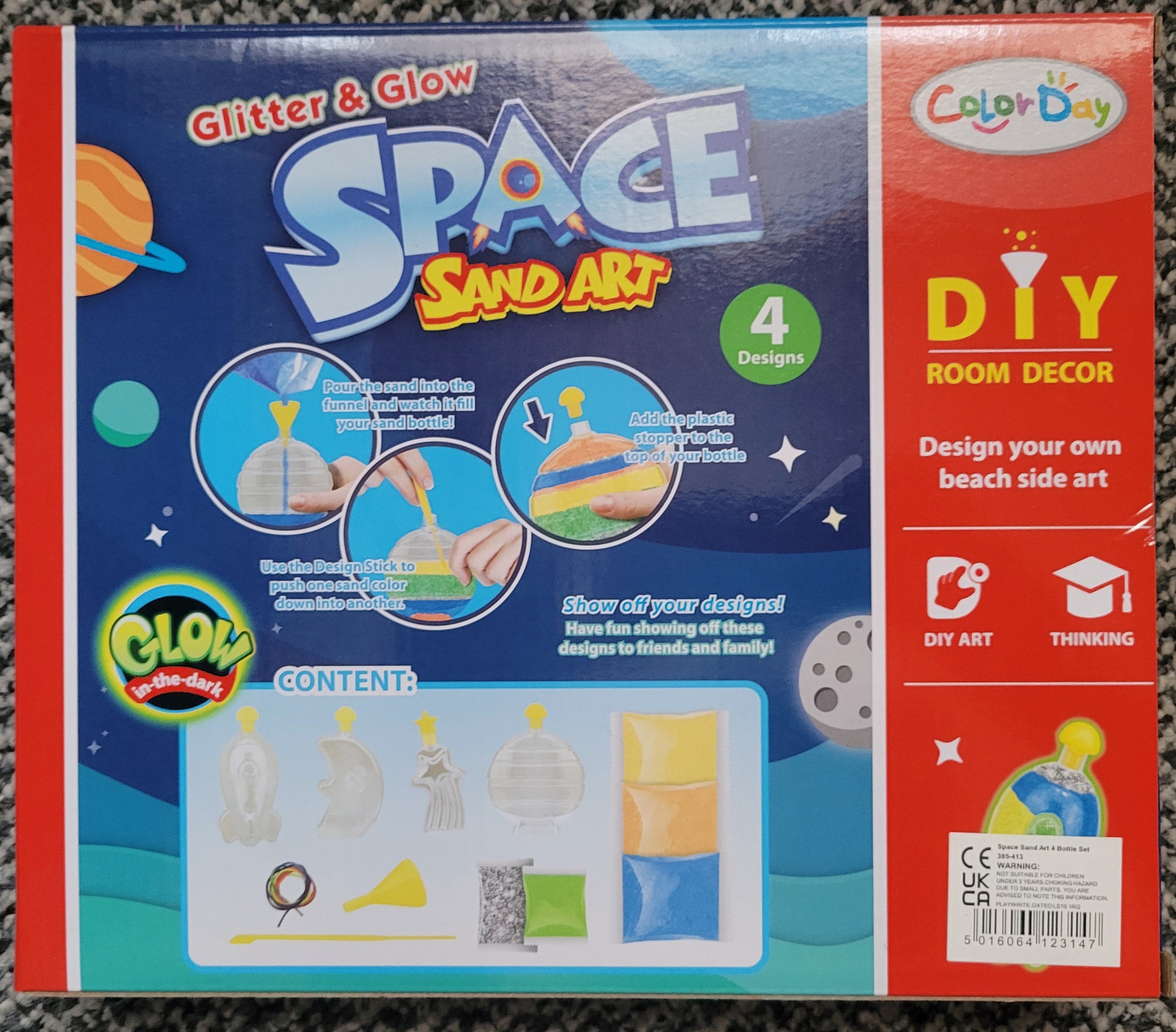 Playwrite Sand Art 4 Bottle Set Space