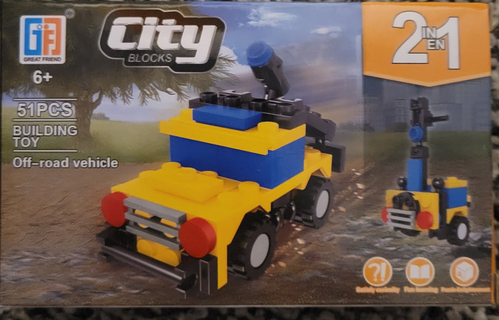 5 Mini Vehicle Brick Kits Build Your Own Transporter