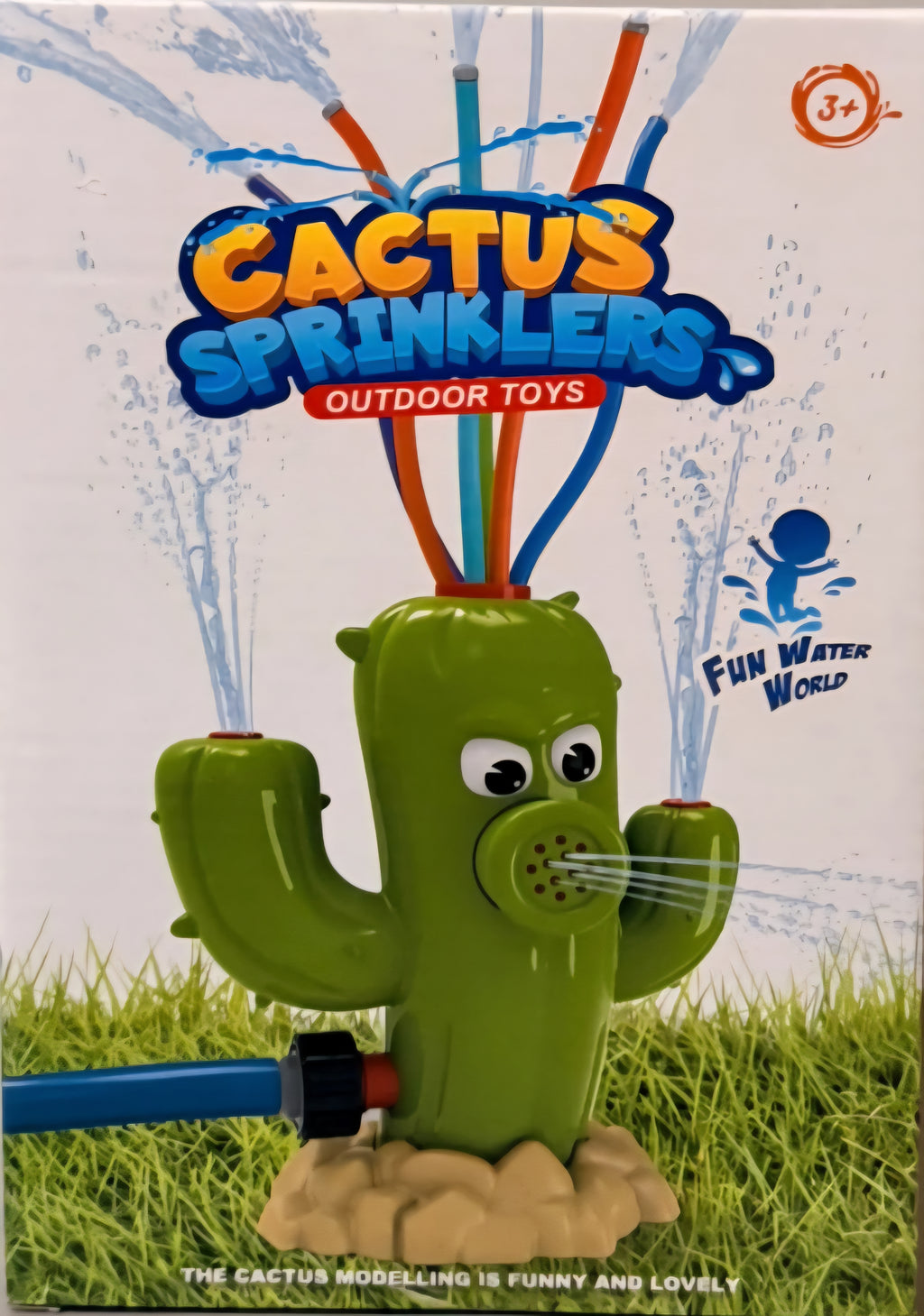 Cactus Cartoon Sprinkler Outdoor Water Atomizer Toy Water Toy