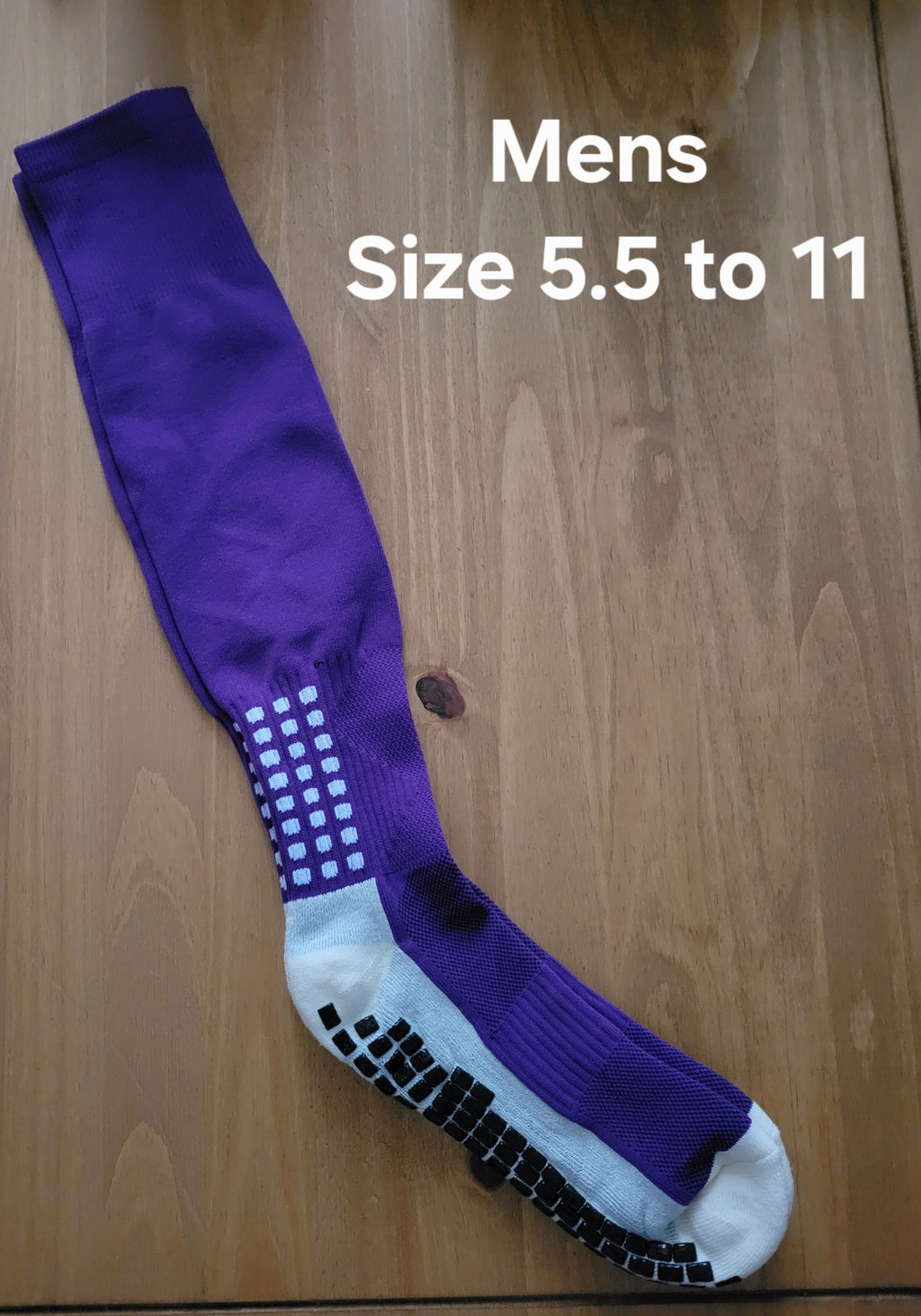 Long Grip Mens Socks Football One Size 5.5 to 11