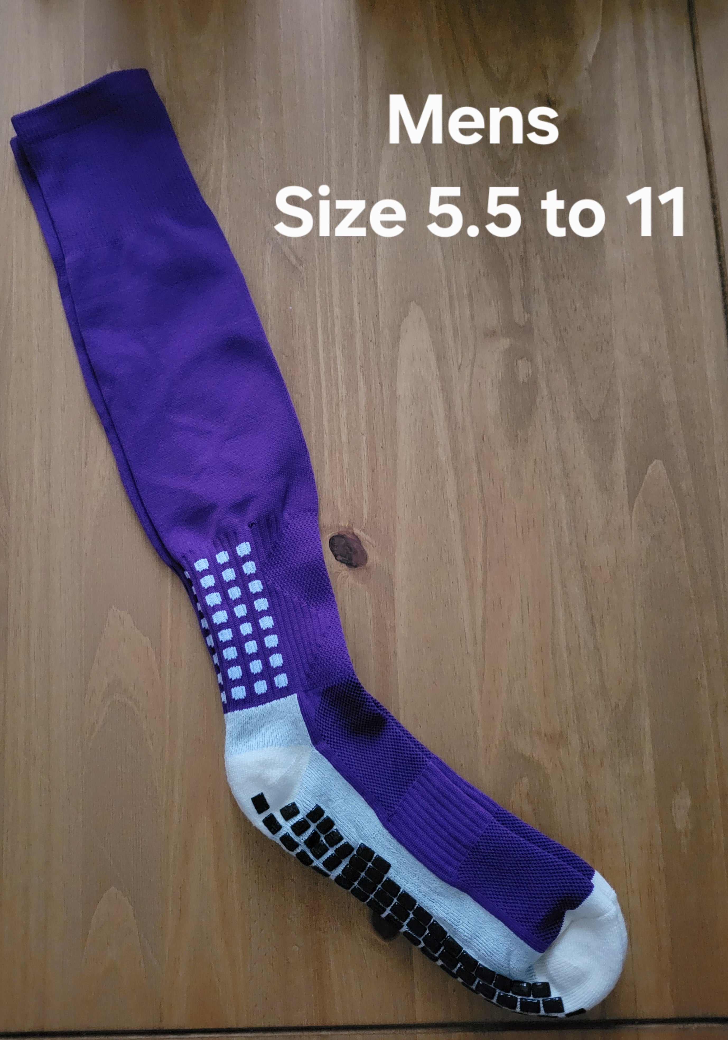 Long Grip Mens Socks Football One Size 5.5 to 11