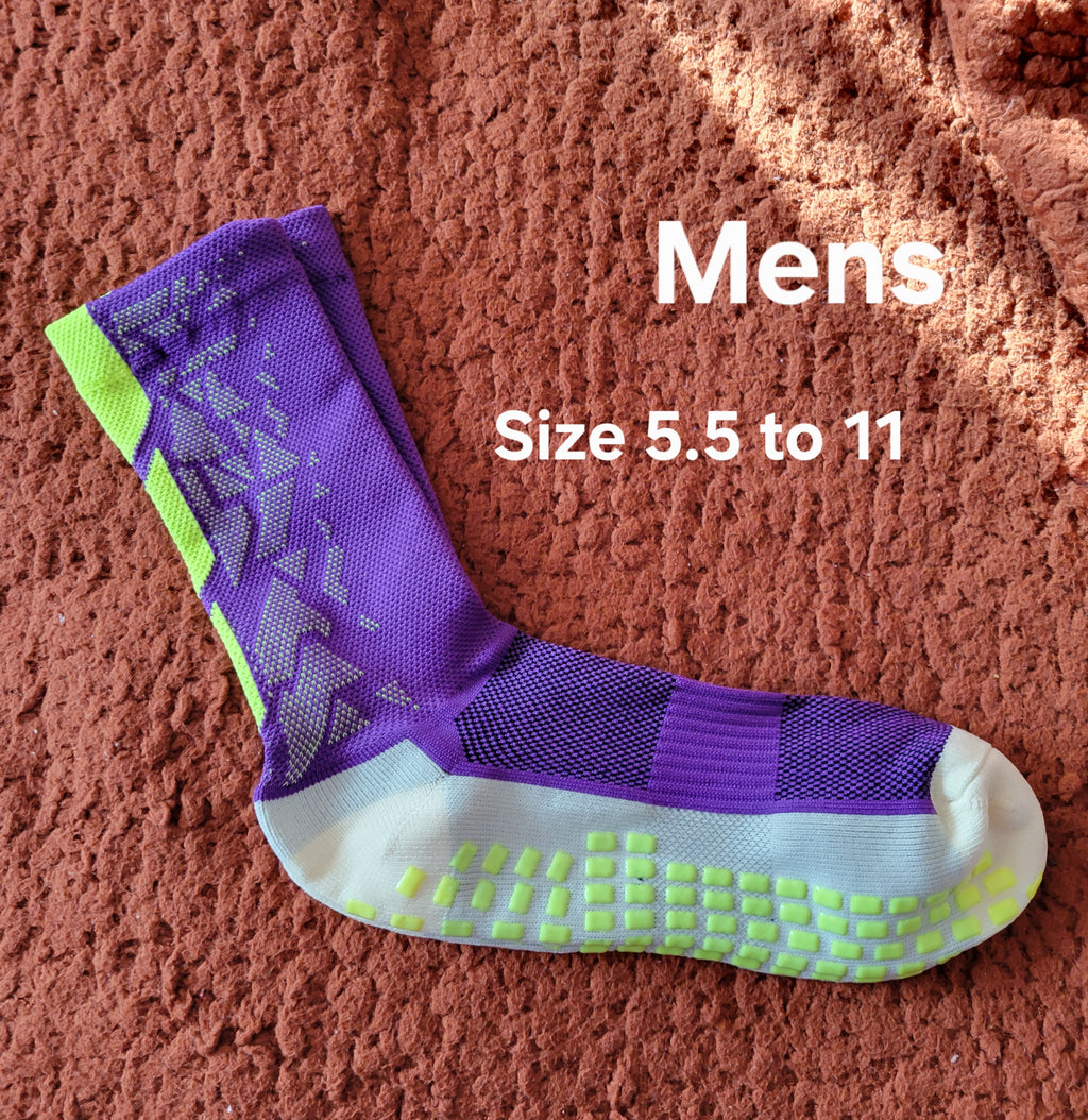 Mens Grip Football Shorter Socks One Size 5.5 to 11